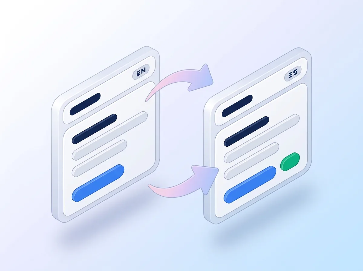 Workspace settings toggling between English and Spanish dispatcher interface